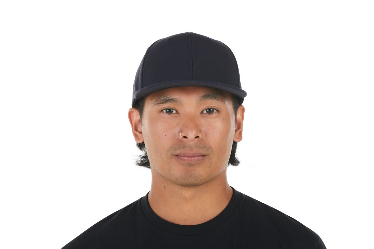 recycled-poly-classic-6-panel-hat-p3 WebPDP-HAT001215_Recycled_Poly_Classic_6Panel_Hat_Tidal_Blue_Studio_Harper_Studios_0723_Front__HAT001215OS.jpg