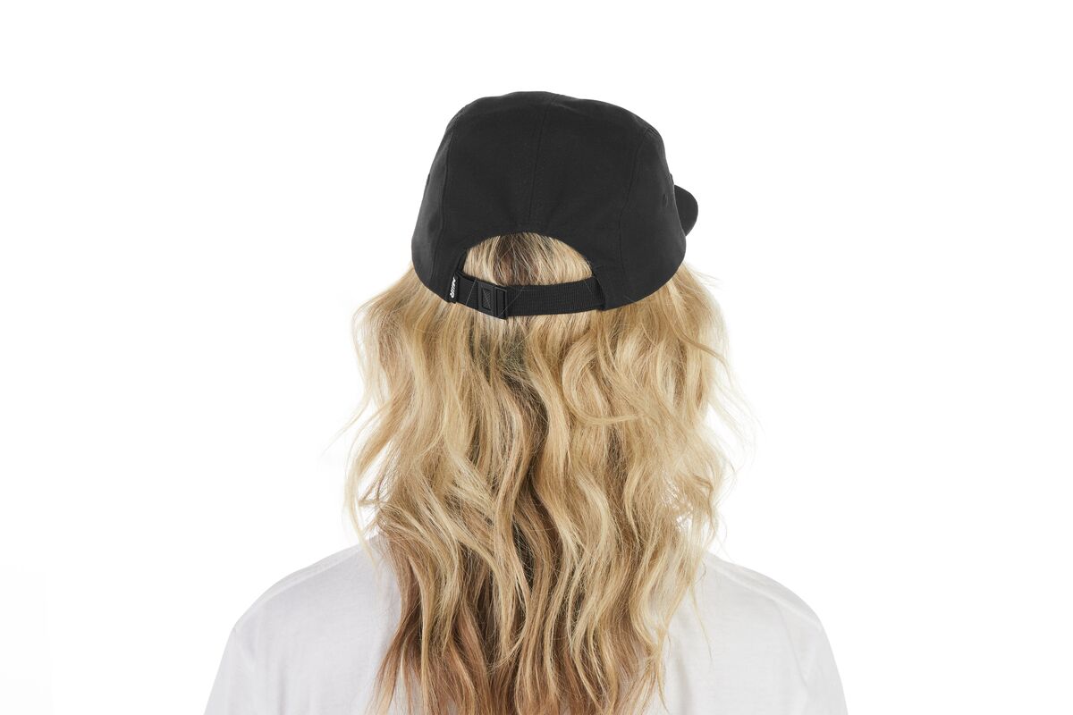 recycled-poly-flat-brim-5-panel-hat-h3 WebPDP-HAT003002_Recycled_Poly_Flat_Brim_5Panel_Hat_Black_Studio_Harper_Studios_0723_Back__HAT003002OS.jpg