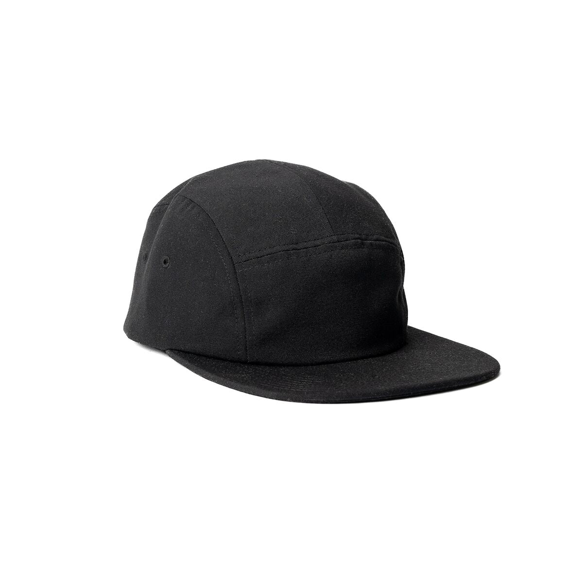 recycled-poly-flat-brim-5-panel-hat-h3 Web_PDP-FlatBrim5PanelHat_Studio_Front_Black.jpg